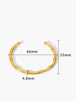 COMMENSE Open Bamboo Bracelet* Rings & Bracelets|Accessories
