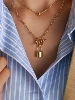 COMMENSE Padlock Necklace* Necklaces|Accessories