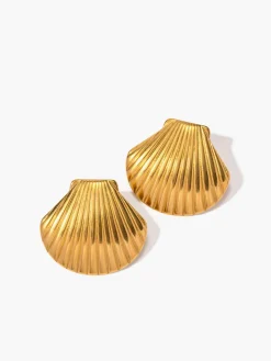 COMMENSE Shell Stud Earrings* Earrings|Accessories