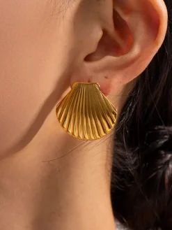 COMMENSE Shell Stud Earrings* Earrings|Accessories