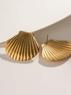 COMMENSE Shell Stud Earrings* Earrings|Accessories