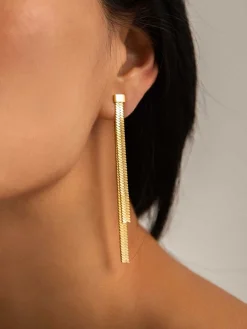 COMMENSE en Snake Chain Tassel Earrings* Earrings|Accessories