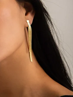 COMMENSE en Snake Chain Tassel Earrings* Earrings|Accessories