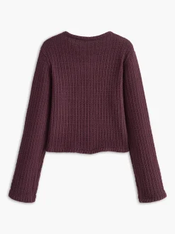 COMMENSE Golden-Button Textured Cardigan* Cardigans|Sweaters & Cardigans