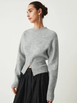 COMMENSE Half Zip Fuzzy Sweater* Sweater Tops|Sweaters & Cardigans