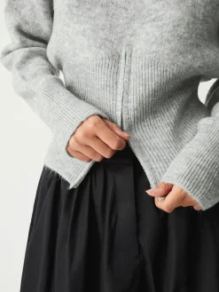 COMMENSE Half Zip Fuzzy Sweater* Sweater Tops|Sweaters & Cardigans
