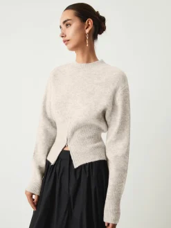 COMMENSE Half Zip Fuzzy Sweater* Sweater Tops|Sweaters & Cardigans