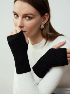 COMMENSE Half-Finger Knit Gloves* Accessories|Knitwear