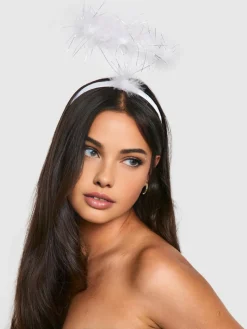 COMMENSE Halloween Heart Feather Headband* Hair Claws & Hats|Accessories