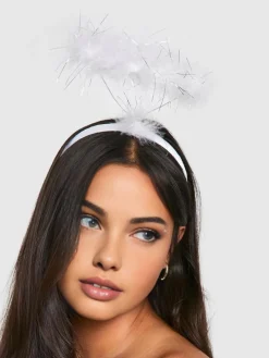 COMMENSE Halloween Heart Feather Headband* Hair Claws & Hats|Accessories