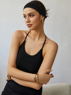 COMMENSE Halter Backless Midi Dress* Black Dresses|Casual Dresses