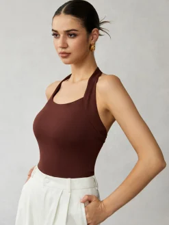 COMMENSE Halter Backless Tank Top* Tank Tops & Camis|Tops