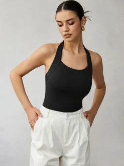 COMMENSE Halter Backless Tank Top* Tank Tops & Camis|Tops