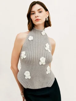 COMMENSE Halter Knotted Back Wrap Tank Top* Tank Tops & Camis|Tops