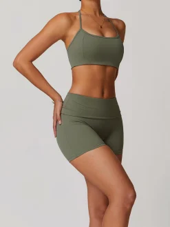 COMMENSE Halter Skinny Quick-Drying Shorts Set* Shorts|Activewear
