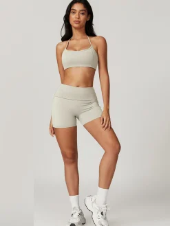COMMENSE Halter Skinny Quick-Drying Shorts Set* Shorts|Activewear