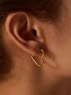 COMMENSE Heart Stud Earrings* Earrings|Accessories