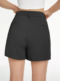COMMENSE High Waisted Pastel Trouser Shorts* Shorts|Bottoms
