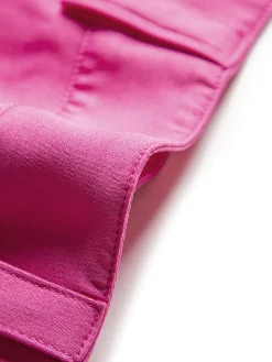 COMMENSE High Waisted Pleat Front Solid Colored Straight Leg Trousers* Wide Leg|Pants