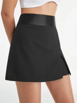 COMMENSE High Waisted Satin Band Mini Skort* Skirts|Bottoms