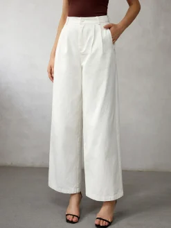 COMMENSE High Waisted Wide Leg Jeans* Wide Leg|Jeans