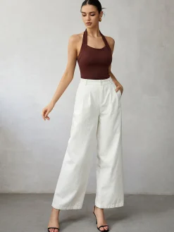COMMENSE High Waisted Wide Leg Jeans* Wide Leg|Jeans