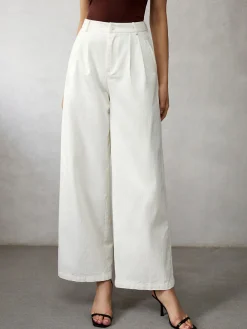 COMMENSE High Waisted Wide Leg Jeans* Wide Leg|Jeans