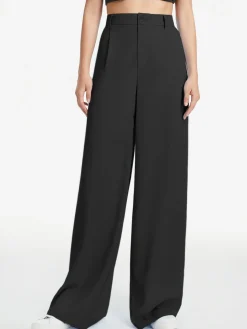 COMMENSE High Waisted Wide Leg Relaxed Fit Trousers* Wide Leg|Pants