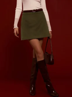 COMMENSE High-Waist A-Line Skirt Without Belt* Skirts|Matching Sets