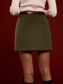 COMMENSE High-Waist A-Line Skirt Without Belt* Skirts|Matching Sets