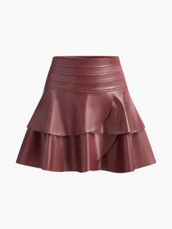 COMMENSE High-Waist Corset Ruffle Skirt* Skirts|Bottoms