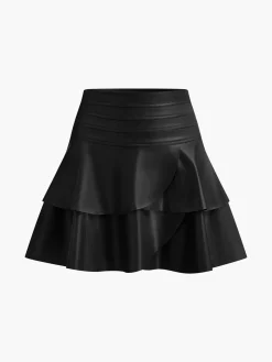 COMMENSE High-Waist Corset Ruffle Skirt* Skirts|Bottoms
