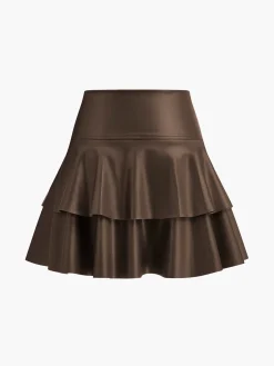 COMMENSE High-Waist Corset Ruffle Skirt* Skirts|Bottoms