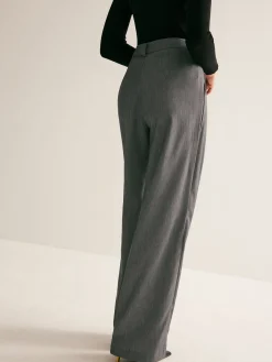 COMMENSE High-Waist Pleated Thin Pants* Pants|Bottoms