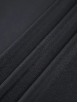 COMMENSE Hold My Pearls Open Back Satin Long Dress* Black Dresses|Casual Dresses