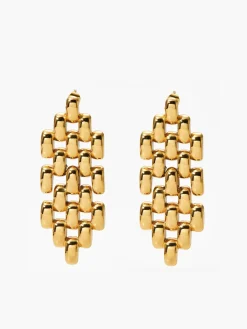 COMMENSE Hollow Beaded Chain Pendant Earrings* Earrings|Accessories