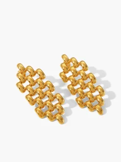 COMMENSE Hollow Beaded Chain Pendant Earrings* Earrings|Accessories