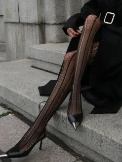COMMENSE Hollow Sheer Soft Touch Tights* Socks & Tights|Accessories