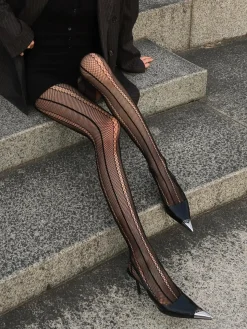 COMMENSE Hollow Sheer Soft Touch Tights* Socks & Tights|Accessories