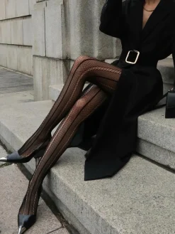 COMMENSE Hollow Sheer Soft Touch Tights* Socks & Tights|Accessories