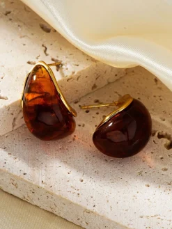 COMMENSE Honey Drop Stud Earrings* Earrings|Accessories