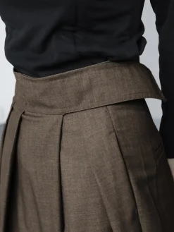 COMMENSE Hook-and-Loop Fastener Wide Leg Velcro Pants* Wide Leg|Pants