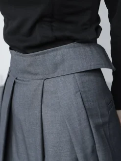 COMMENSE Hook-and-Loop Fastener Wide Leg Velcro Pants* Wide Leg|Pants