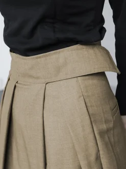 COMMENSE Hook-and-Loop Fastener Wide Leg Velcro Pants* Wide Leg|Pants