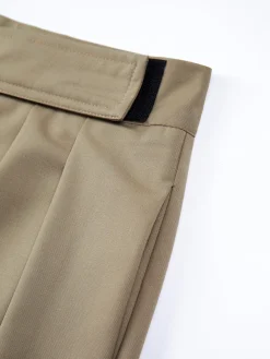 COMMENSE Hook-and-Loop Fastener Wide Leg Velcro Pants* Wide Leg|Pants