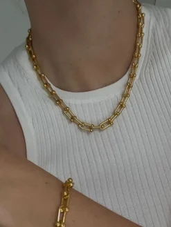 COMMENSE Horseshoe Buckle Bamboo Clavicle Choker* Necklaces|Accessories