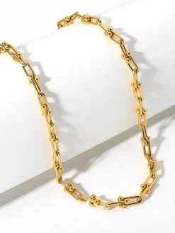 COMMENSE Horseshoe Buckle Bamboo Clavicle Choker* Necklaces|Accessories