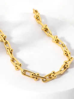 COMMENSE Horseshoe Buckle Bamboo Clavicle Choker* Necklaces|Accessories