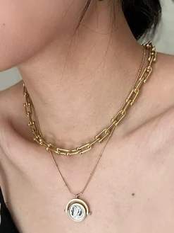 COMMENSE Horseshoe Buckle Bamboo Clavicle Choker* Necklaces|Accessories