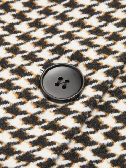 COMMENSE Houndstooth Split Blazer With Belt* Outerwear|Blazers